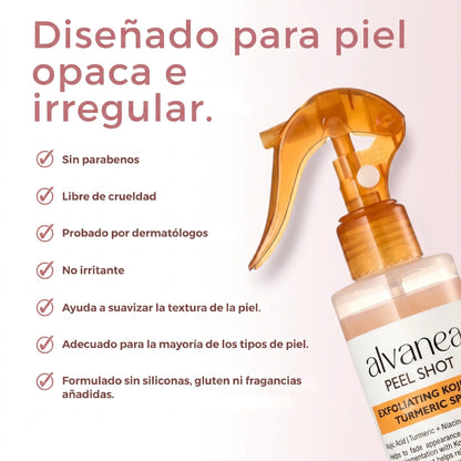 Spray exfoliante corporal - Kójico + Cúrcuma